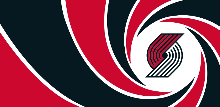 007 Portland Trail Blazers logo vinyl decal